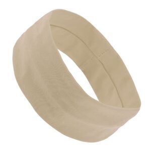 Ergonomic Design Headband Elastic Headband for Sport Beige